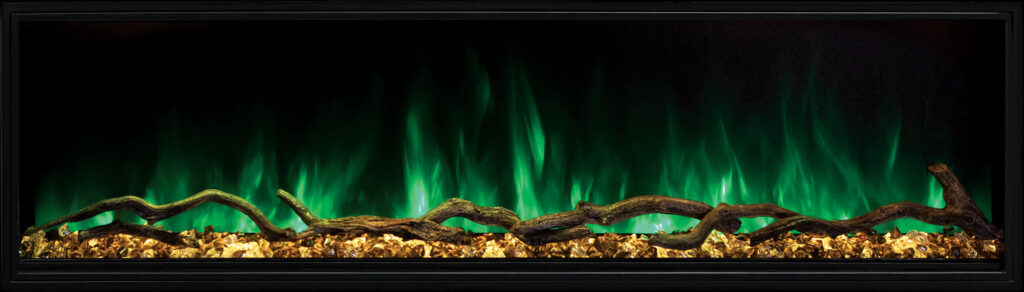 Landscape Pro Slim Green Flames Gold Embers