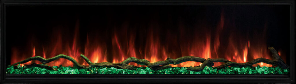 Landscape Pro Slim Orange Flames Green Embers