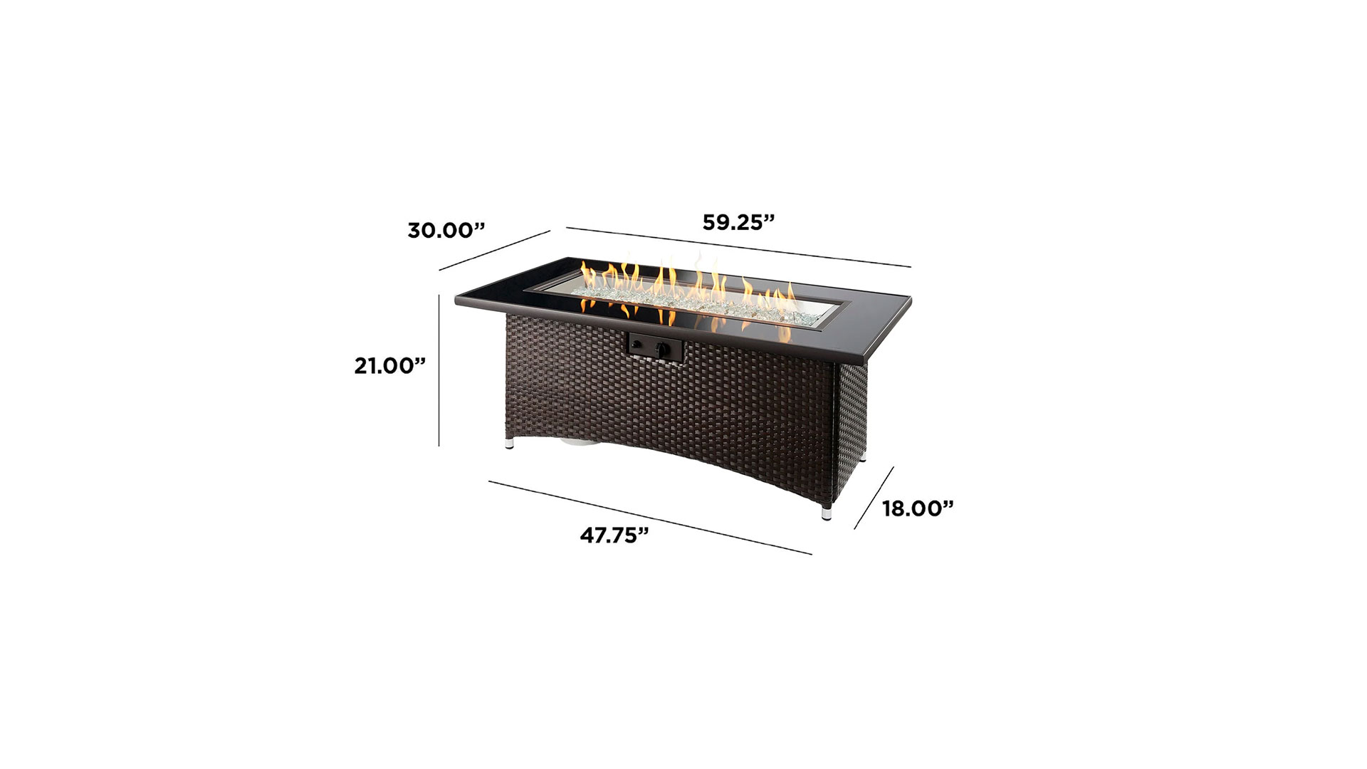 Outdoor Great Room Montego Linear Fire Pit