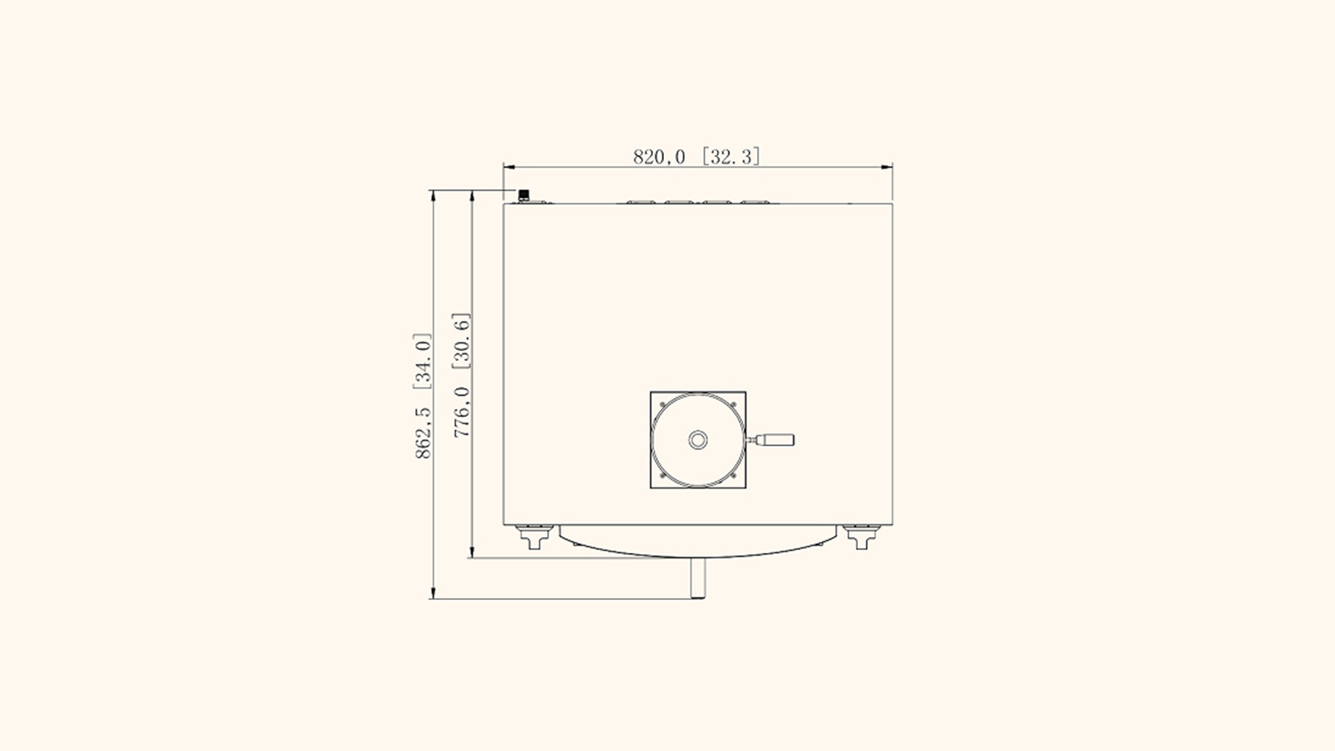 Summerset Hybrid Pizza Oven Gas Grill line drawing